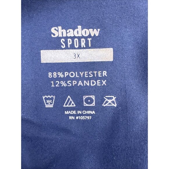 Shadow Sport Fitted Colorblock Belle Sleeve Zip Front Jacket Size 3X Blueprint‎ - Picture 3 of 9